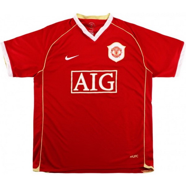 Maillot Football Manchester United Domicile Retro 2006 2007 Rouge
